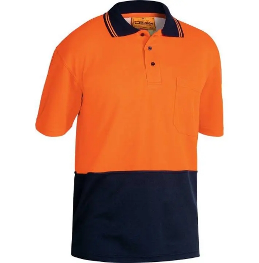 Picture of Bisley, Hi Vis Polo Shirt Short Sleeve